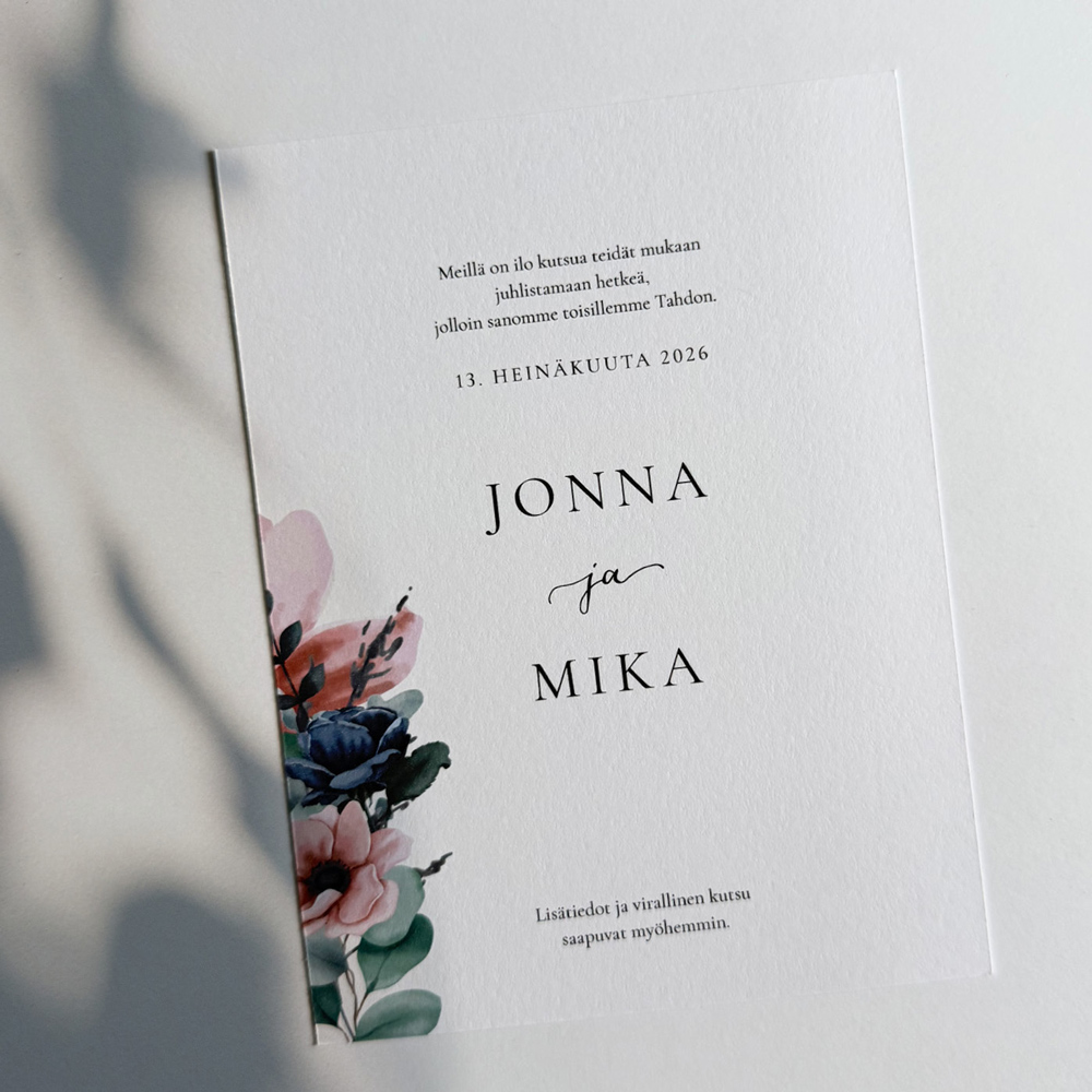 Save the Date -malli 1