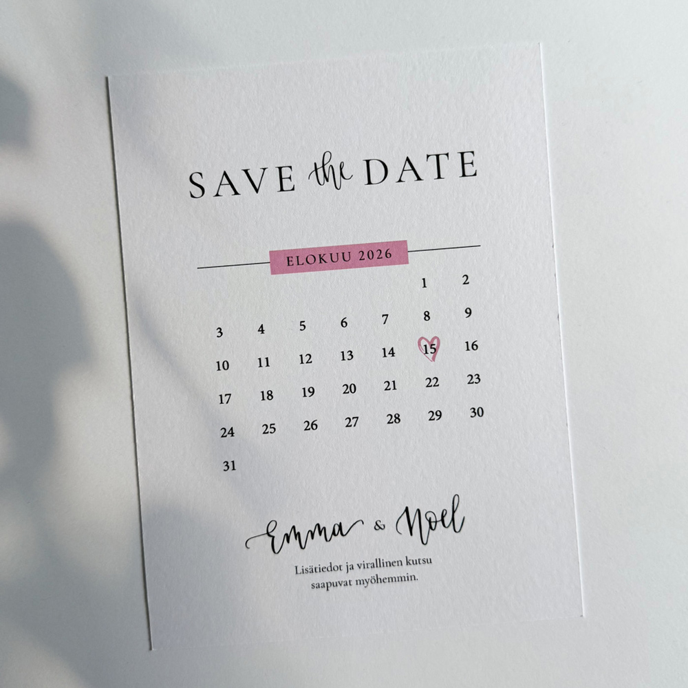 Save the Date -malli 3